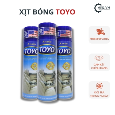  Xịt bóng da, gỗ, nhựa đồ nội thất ô tô TOYO - 500ml