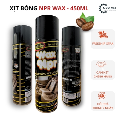 Chai xịt đa năng Wax NPR đánh bóng làm sạch nội thất ghế da, túi xách