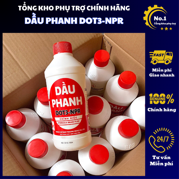 Dầu thắng - Dầu phanh đĩa, phanh tang trống ô tô xe máy DOT3 chính hãng