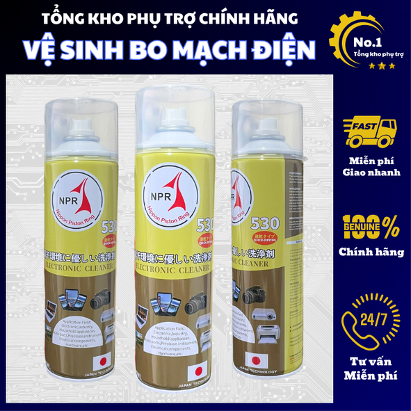 Vệ Sinh Bo Mạch 530 - Vệ Sinh Bo Mạch Điện Tử, Vệ Sinh Mạch Điện, Điểm Tiếp Xúc Điện Tử - NPR Japan 500ML
