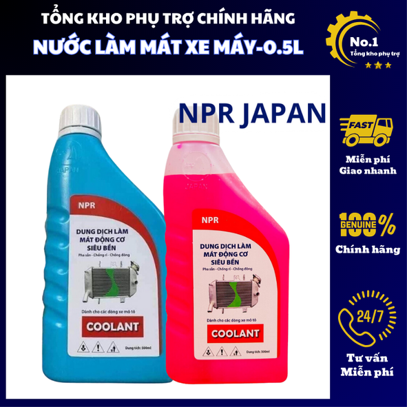 Nước làm mát xe máy - Nước mát Honda, Yamaha chuyên dụng NPR JAPAN chính hãng